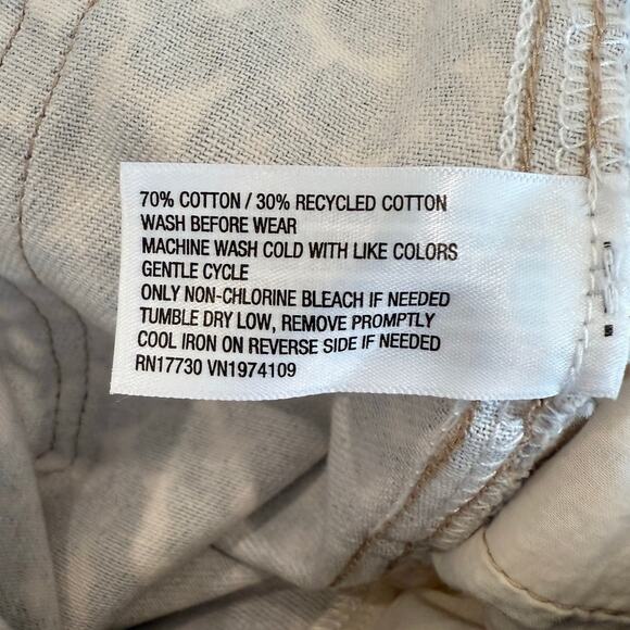 NWT Wild Fable Mid Rise Wide Leg Baggy Jeans Beige Leopard Women's Size Medium - Picture 8 of 12